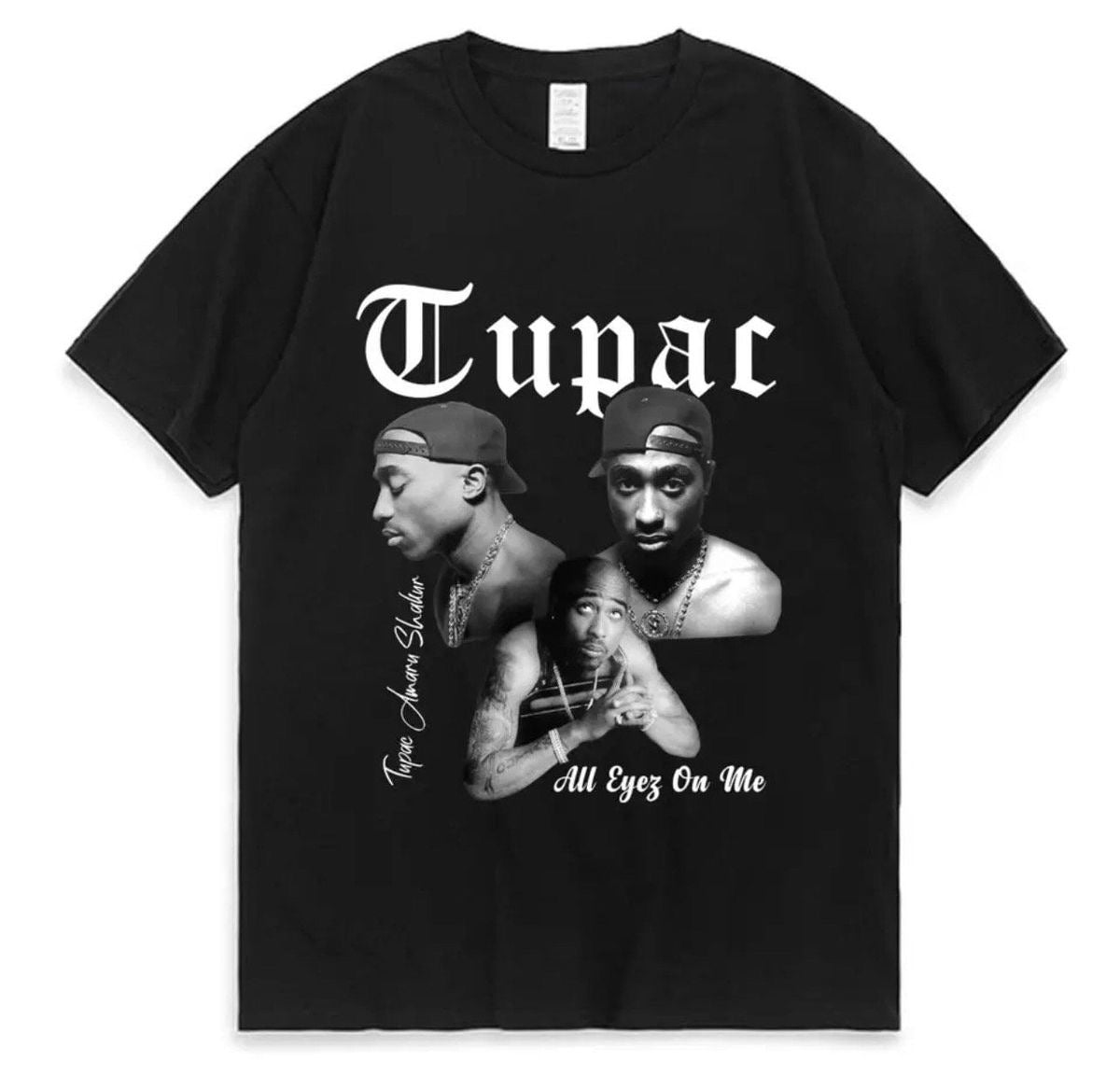 Retro 2Pac Print Casual Streetwear Top